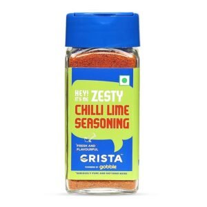 CRISTA Zesty Chilli Lime Seasoning | Chilly & Lemon Spice Blend | Trans Fat Free | Vegan | Zero added Colours, Fillers, Additives & Preservatives | 50 gms