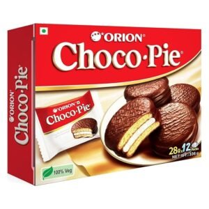 ORION Choco Pie - Chocolate Coated Soft Biscuit 12 Pcs Pack, 336 g