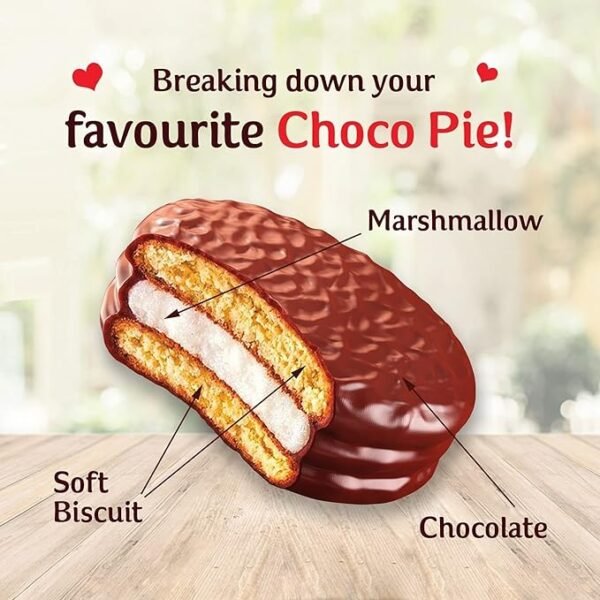 ORION Choco Pie - Chocolate Coated Soft Biscuit 12 Pcs Pack, 336 g - Image 2