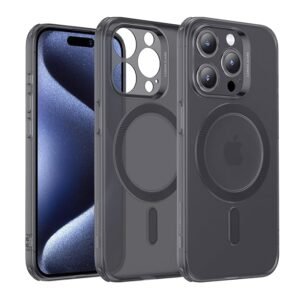 ESR for iPhone 15 Pro Case, Compatible with MagSafe, Military-Grade Protective Case, Built-in Stash Stand Phone Case, Scratch-Resistant TPU Back Cover, Classic Series, Clear