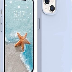 NAFS Silicone Case Compatible with iPhone 14 | Camera Protect Microfiber Lining Cover | Case Cover for iPhone 14 (Siera Blue)
