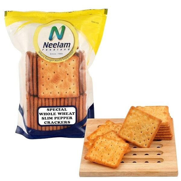 Neelam Foodland Special Whole Wheat Slim Pepper Crackers