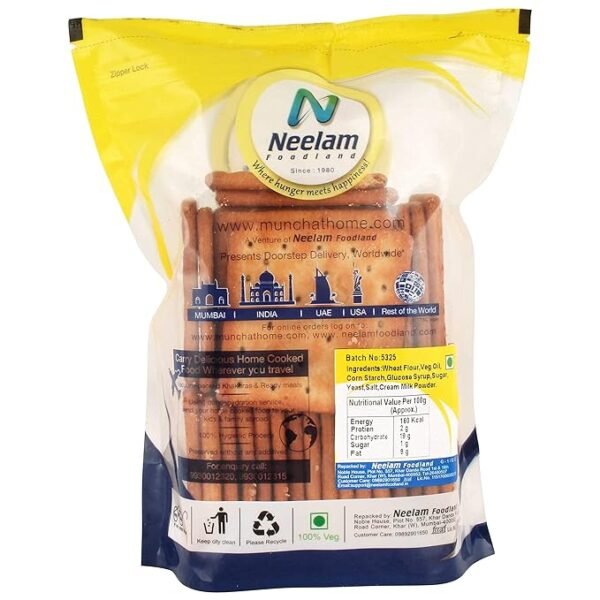 Neelam Foodland Special Whole Wheat Slim Pepper Crackers - Image 2