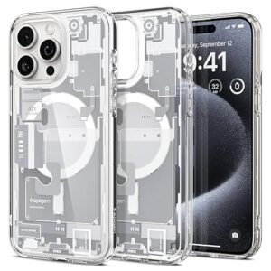 Spigen Ultra Hybrid Magfit Back Cover Case Compatible with iPhone 14 (TPU + Poly Carbonate | White)