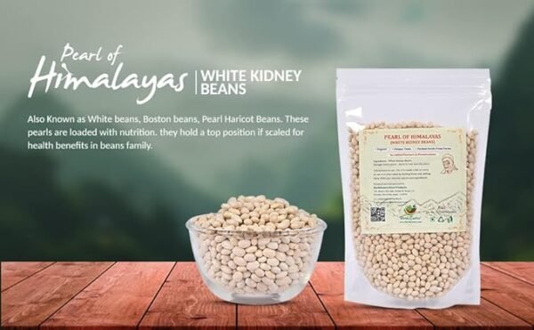 Herbi Eaters Pearls of Himalayas - Himalayan Navy Beans, Haricot Beans, White Beans (White Rajma) 450 Grms perfect for your Baked Beans - Image 3