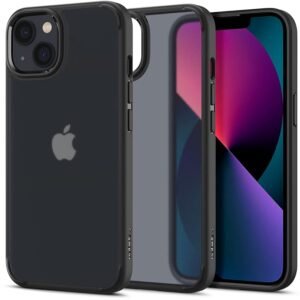 Spigen Ultra Hybrid Matte Back Cover Case for iPhone 13 (TPU + Poly Carbonate | Frost Black)
