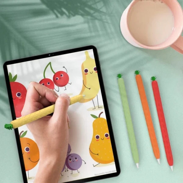 Ashastyle Cute Carrot Pencil Case Skin Compatible With Apple Pencil 2 - Image 2