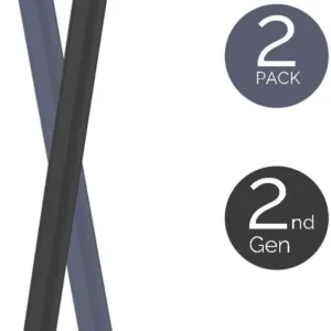 Ashastyle Ultra Thin Case Silicone Skin Cover Compatible With Apple Pencil2 - Black & Midnight Blue